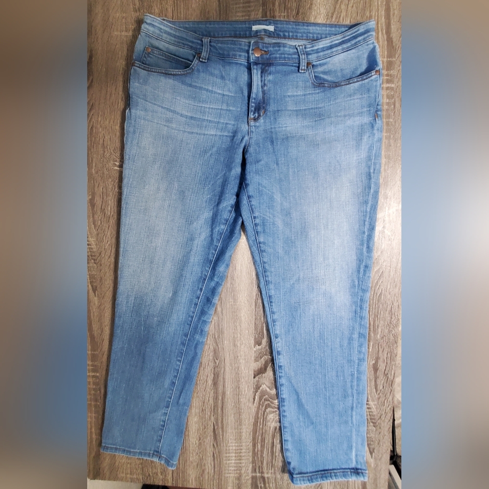 Eileen Fisher Women's Jeans Size 14 Light Wash Pre-owned - Picture 2 of 16